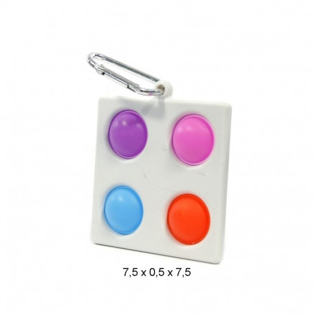 Mocco Bubble Pop It Antistress Sensory / keychain / White