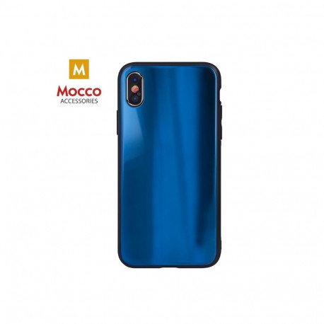 Mocco Aurora Glass Silicone Back Case for Samsung Galaxy S21 Blue