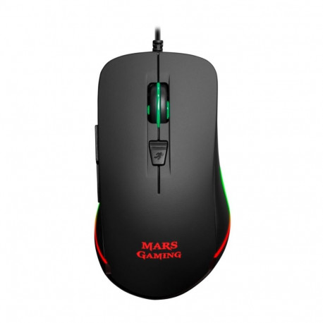 Mars Gaming MM118 Gaming Mouse with Additional Buttons / RGB / 400 - 9800 DPI / USB / Black