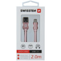 Swissten Textile Universal Quick Charge 3.1 USB-C Data and Charging Cable 2m