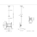 Multibrackets MB-2494 TV Ceiling mount up to 55" / 70kg