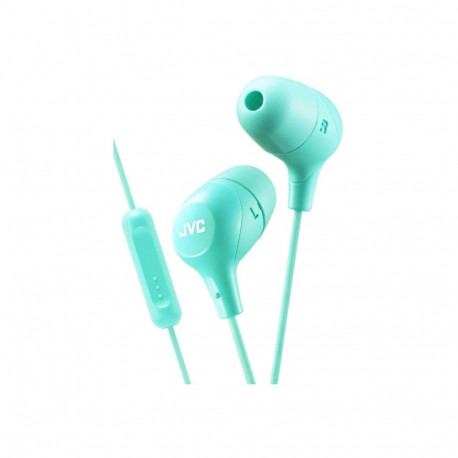 JVC HA-FX38M-G-E Marshmallow Headphones with remote & microphone