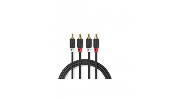 Nedis Audio Cable 2x  RCA -> 2 x RCA 1m