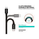 Swissten Textile Universal Micro USB Data and Charging Cable 1.2m