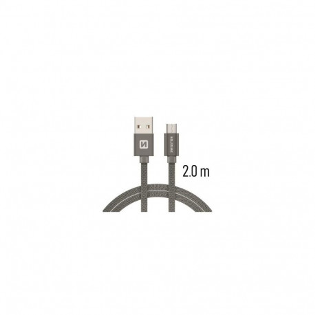 Swissten Textile Quick Charge Universal Micro USB Data and Charging Cable 2m