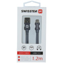 Swissten Textile Universal Quick Charge 3.1 USB-C Data and Charging Cable 1.2m