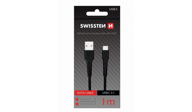 Swissten Basic Universal Quick Charge USB-C Data and Charging Cable 1m