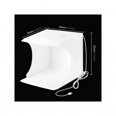 PULUZ kaasaskantav fotostuudio | valguskast | 24cm x 23cm x 23cm