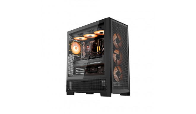DarkFlash AIRNOVA computer case (black) + 3 fans