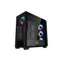 Darkflash DS900WD ATX computer case (black) + 4 fans
