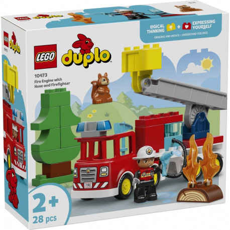 LEGO DUPLO Tuletõrjeauto vooliku ja tuletõrjujaga