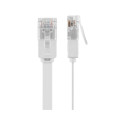 Goobay CAT 5e Flat-Patch Cable U/UTP, white 2 m