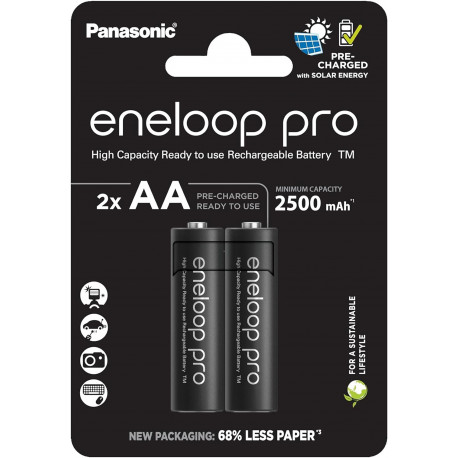 Panasonic eneloop rechargeable battery Pro AA 2500 2BP