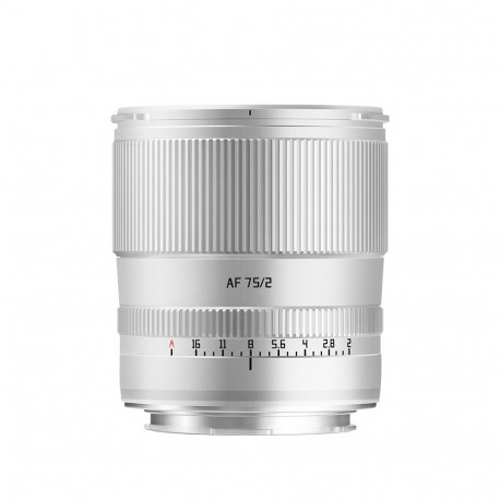 TTARTISAN objektiiv AF 75mm f/2 L-Mount (FF), hõbedane