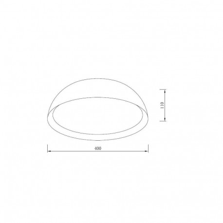 laevalgusti LED SIAN D40 4000K must