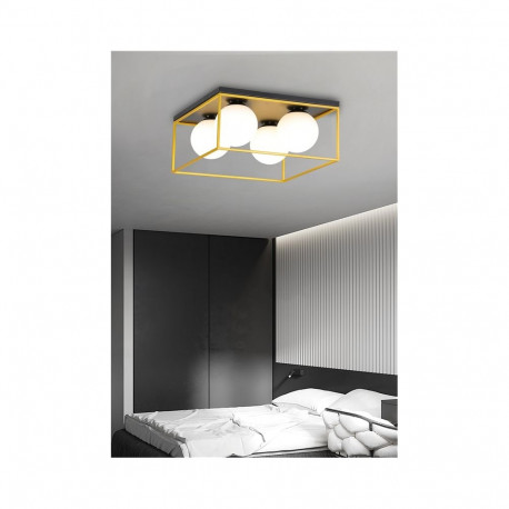 CEILING LIGHT DRIFT 4XE14 GOLD
