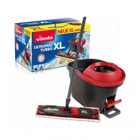 Vileda Ultramat Turbo XL mop Dry&Wet Microfiber Black Red