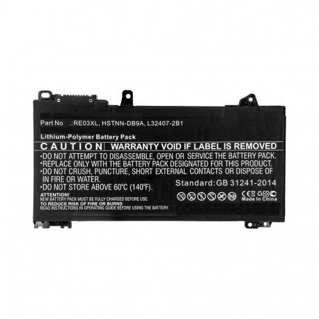CoreParts Laptop Battery for HP HSTNN-DB9A  HSTNN-UB7R  L32407-2B1  L32656-005  RE03XL  HSTNN-DB9A  