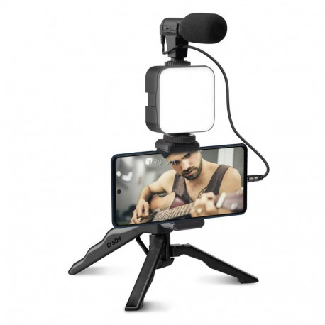 SBS Live Streaming Kit - Straumesanas komplekts Streaming kit tripod with 3 5mm microphone  selfie l