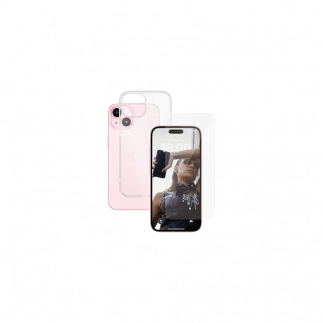 MOBILE SCREEN PROTECTOR 2IN1/IPHONE 15 CLEAR PANZERGLASS