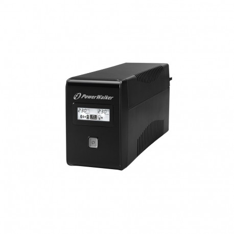 PowerWalker UPS VI 650 LCD liin-interaktiivne 650VA 2 Schuko-pistikupesa USB-B