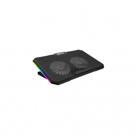 FURY GUNBAI sülearvuti jahutusalus G3 14.1–17.3" 2 ventilaatorit RGB LED-valgustus 2 USB