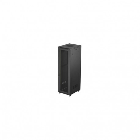 Lanberg rack-kapp 19" 42U/600X800 vabaltseisev, võrguuksega, lamepakendis, must