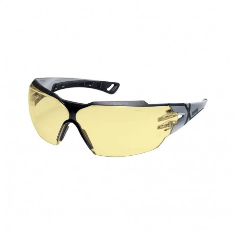 Uvex Pheos CX2 safety glasses – yellow polycarbonate lens, supravision excellence coating, UV400 pro