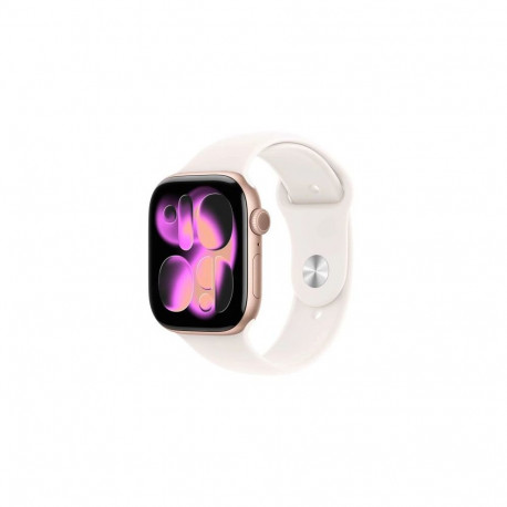 Apple Watch Series 11 (2025) GPS 46mm Rose Gold Alu Case, Light Blush Sport Band S/M EU MEV64