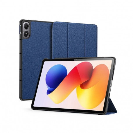 Dux Ducis Xiaomi Redmi Pad 2 Pro Domo Series Tri-fold Stand PU Leather Tablet Cover Blue
