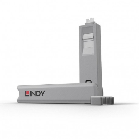 LINDY USB PORT TYPE-C BLOCKER 4PACK/WHITE 40427