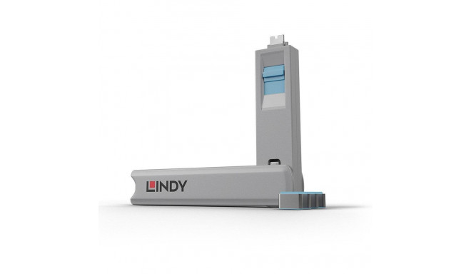 LINDY USB PORT BLOCKER 4PACK/BLUE 40465