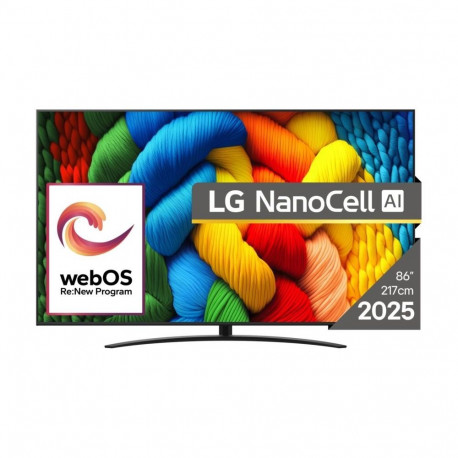 LG TV Set||86"|4K/Smart|3840x2160|Wireless LAN|Bluetooth|webOS|Black|86NANO81A3A