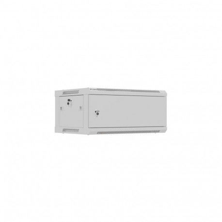 Lanberg Wall mounted installation cabinet 19" 4U 600X450 | WF01-6404-00S | Gray