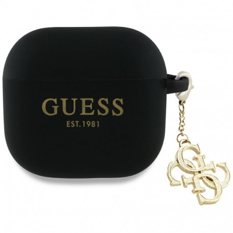 Guess Guess 4G Charm Case for AirPods 4 - Black