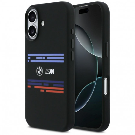 BMW BMW M Silicon Horizontal Line MagSafe Case for iPhone 17 - Black