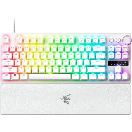 Razer Huntsman V3 Pro Tenkeyless 8KHz | Gaming keyboard | Wired | US | White | Analog Optical Switch