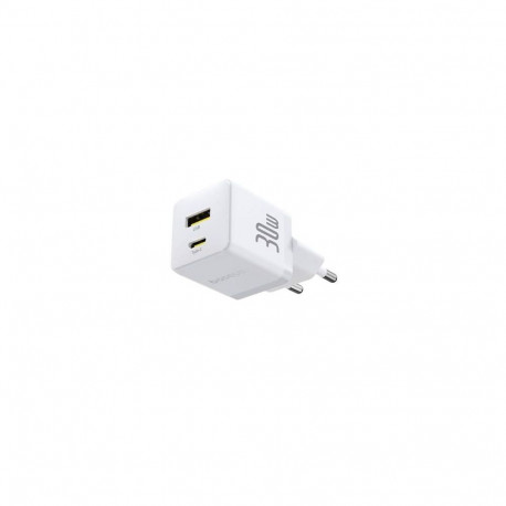 Baseus Palm Fast Charger USB-A + USB-C 30W White