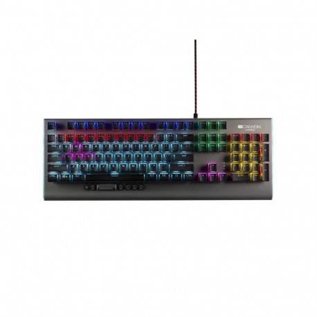 Canyon Gaming Keyboard Interceptor GK-8 with Lighting Effect Dark Grey