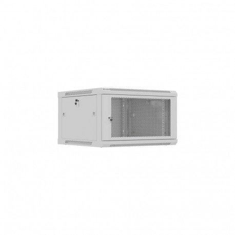 Lanberg Wall mounted installation cabinet 19" 9U 600X600 | WF01-6606-23S | Grey