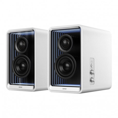 Edifier lauaarvuti aktiivmonitorid QR65 GaN laadija 70W Bluetooth juhtmevaba ühendus, valge