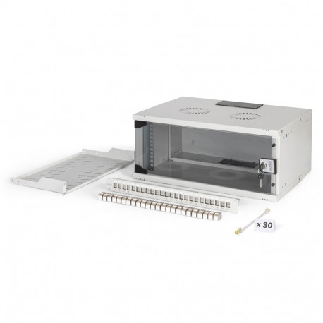 Digitus SOHO Pro võrgukomplekt, 483 mm (19"), 4U, 540 x 400 mm | DN-49200-SET | helehall