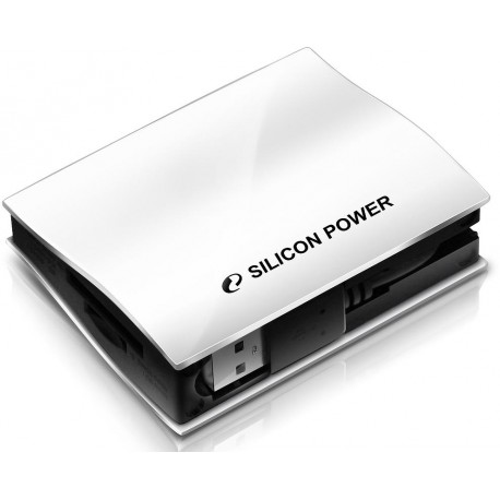 Silicon Power card reader All-in-One USB 2.0, white