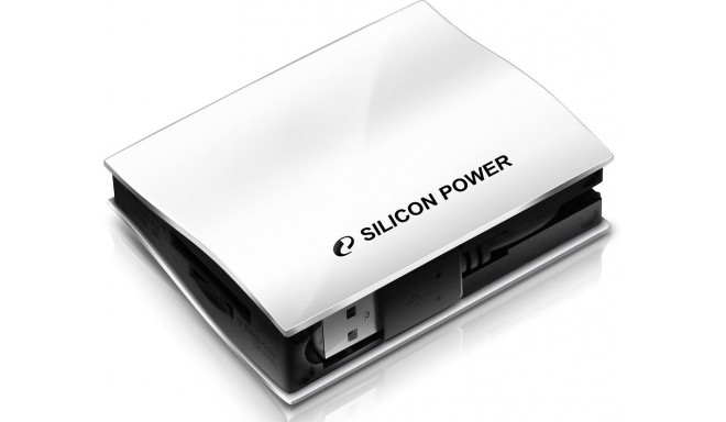 Silicon Power karšu lasītājs All-in-One USB 2.0, balts