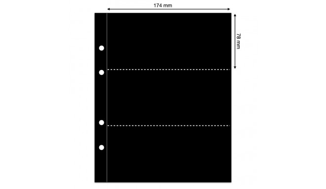 SAFE Compact vaheleht must - kolm riba