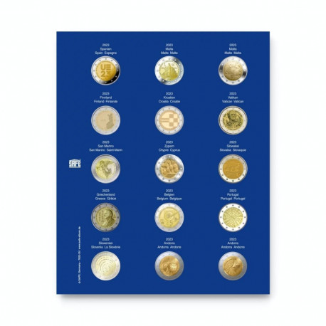 SAFE TOPset album 2€ müntidele lisaleht - 35