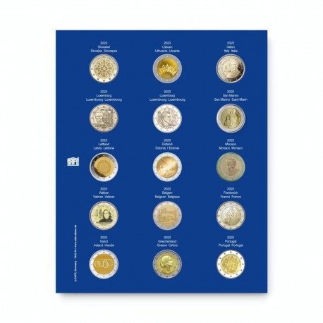 SAFE TOPset album 2€ müntidele lisaleht - 34