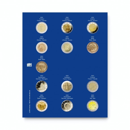 SAFE TOPset album 2€ müntidele lisaleht - 33