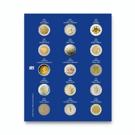 SAFE TOPset album 2€ müntidele lisaleht - 32