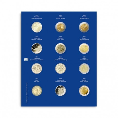 SAFE TOPset album kapslis 2€ müntidele lisaleht - 45